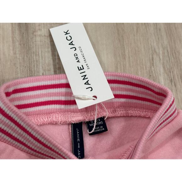 Janie and Jack Baby Girl Pink Giraffe Pants and Sweats  0-3 Months NEW w tags - Picture 3 of 4